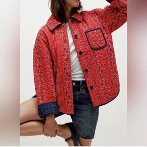 Free People Alexie Jacket Womens S Quilted Cottagecore Town & Country Heritage